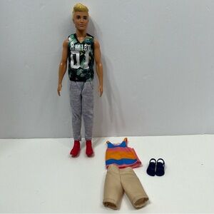 BARBIE Ken fashionista doll with extra doll clothes
